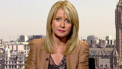 Employment minister Esther McVey