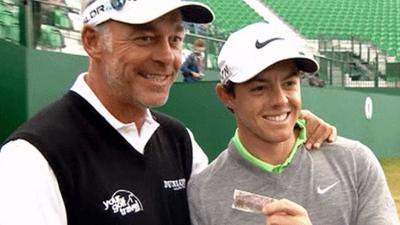 Darren Clarke and Rory McIlroy