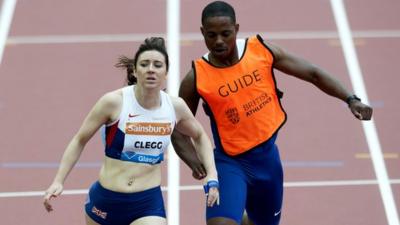 Libby Clegg and Mikail Huggins