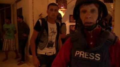 The BBC's Lyse Doucet at Gaza hotel