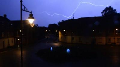 Lightning in Dickens Heath, Solihull