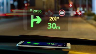 Sygic's new head-up display