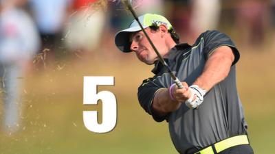 Watch Rory McIlroy's top five shots as the Northern Irishman continued his blistering form on the second day of the 2014 Open Championship