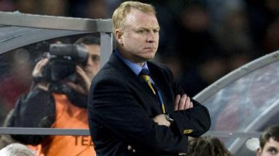 Alex McLeish during his spell in charge of Scotland