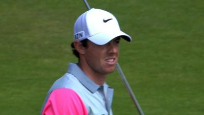 Rory McIlroy on the 5th at Hoylake