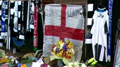 Tributes to Newcastle United fans John Alder and Liam Sweeney