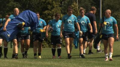 BBC Sport finds out who is the loudest, the funniest and the worst at speaking French in England's women's rugby team