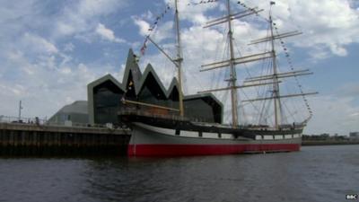 Ship on the River Clyde