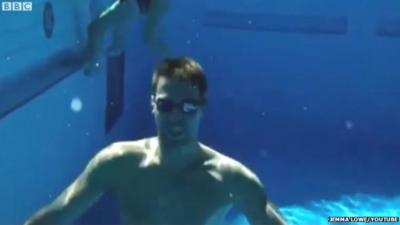 Swimmer from video