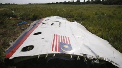 Wreckage from flight MH17