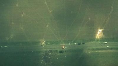 Satellite image shows MH17 crash site in Ukraine