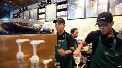 Starbucks shop in Vietnam