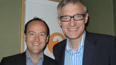 Dave King of Digitalis with the BBC's Jeremy Vine