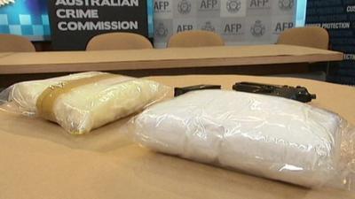Drugs worth $20m Australian dollars were sent from the UK to Tasmania by courier