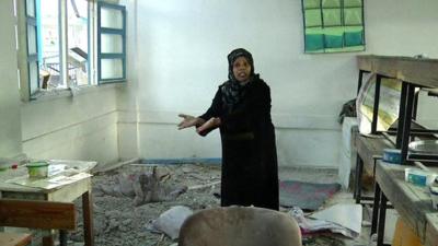 Damage to UN-run Gaza school