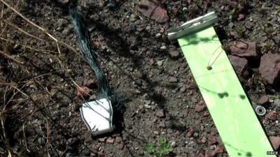 Seatbelts from crashed flight MH17