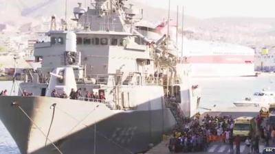 Britons boarding ship in Libya