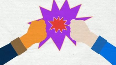 Fist bump graphic