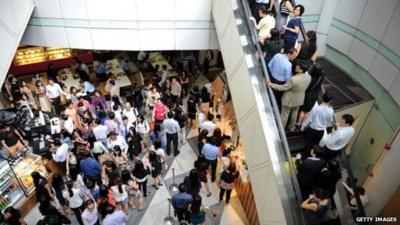 Singapore office workers