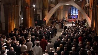 Procession at Llandaff Cathedral