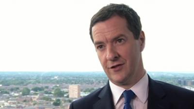 Chancellor George Osborne