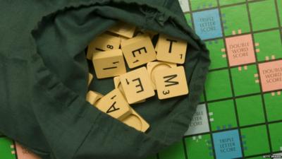 Bag of scrabble tiles