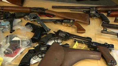 A total of 131 weapons were handed in, police said