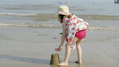 Girl on beach