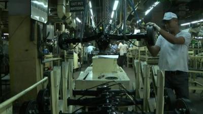 Indian factory worker