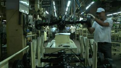 Indian factory worker