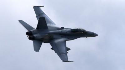 US Marine F/A-18 Hornet jet