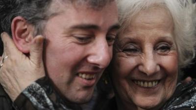 Ignacio Hurban and his grandmother