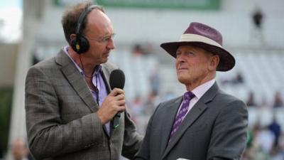 Jonathan Agnew and Geoffrey Boycott