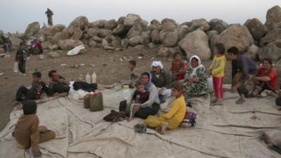 Yazidi refugees in northern Iraq