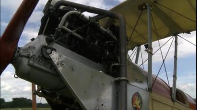 WW1 BE2 Bi-Plane plane replica