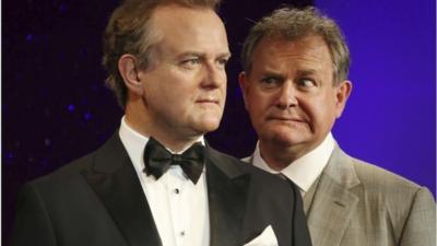 Hugh Bonneville and his Wax figure double