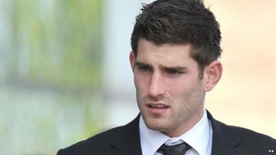 Ched Evans leaves court