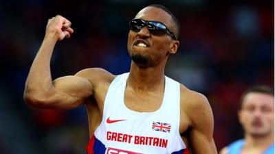 British 400m runner Matt Hudson-Smith at the European Athletics Championships in Zurich