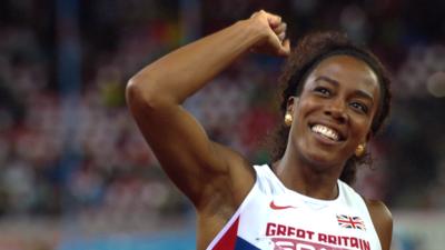 Britain's Tiffany Porter wins 100m hurdles gold