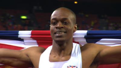 Britain's James Dasaolu sprints to European gold