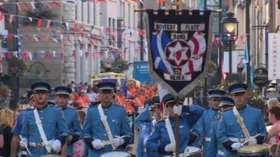 Ballymoney Unionist band parade