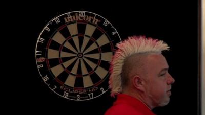 Darts player Peter 'Snakebite' Wright