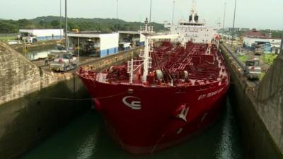 Ship in the Panama Canal