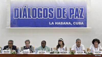 Representatives of Colombian victims of armed conflict