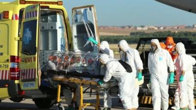 Health staff tackling Ebola outbreak
