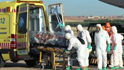 Health staff tackling Ebola outbreak