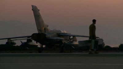 RAF jet on tarmac