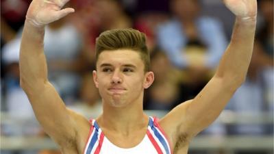 British gymnast Giarnni Regini-Moran