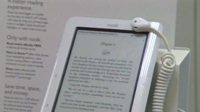 A Nook e-reader