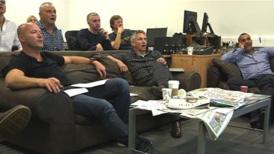 The Match of the Day team watch all the action on Saturday afternoon